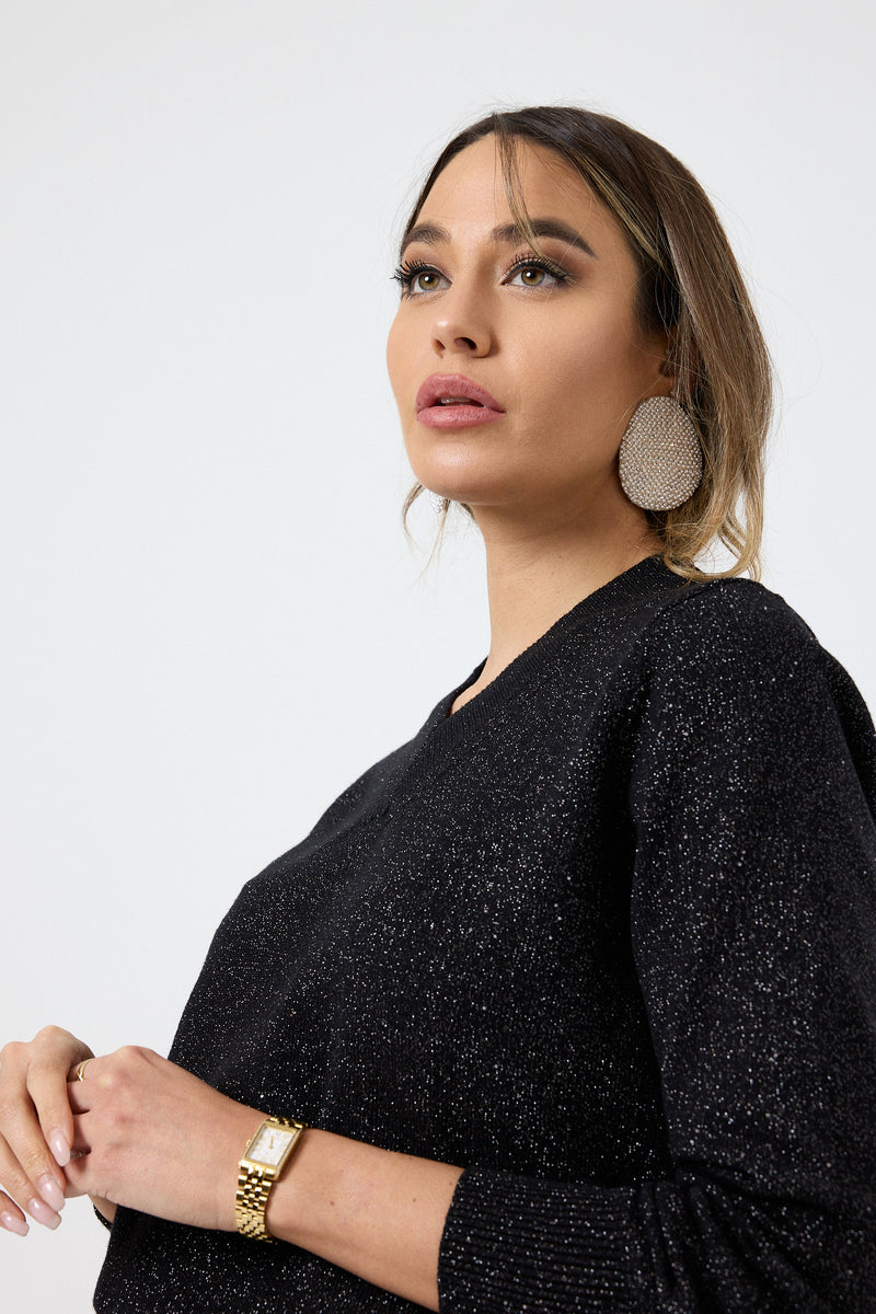 Maglia cut out lurex FEDERICA BI ( più colori )