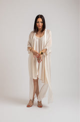 Kimono lungo burro FEDERICA BI