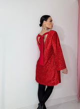 Abito in velluto fiocco FEDERICA BI