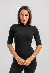 Maglia nera misto cachemire FEDERICA BI