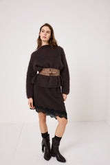 Cintura in velluto ed ecosuede FEDERICA BI