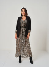 Abito in chiffon animalier micro FEDERICA BI