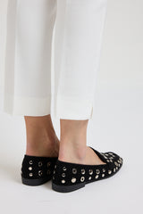 Mocassino suede borchiette FEDERICA BI (vari colori)