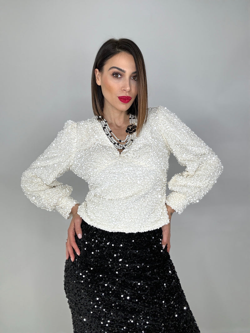 Maglia in paillettes FEDERICA BI