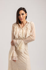 Camicia in pizzo crema FEDERICA BI