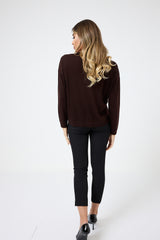 Maglia in lana scollo V FEDERICA BI