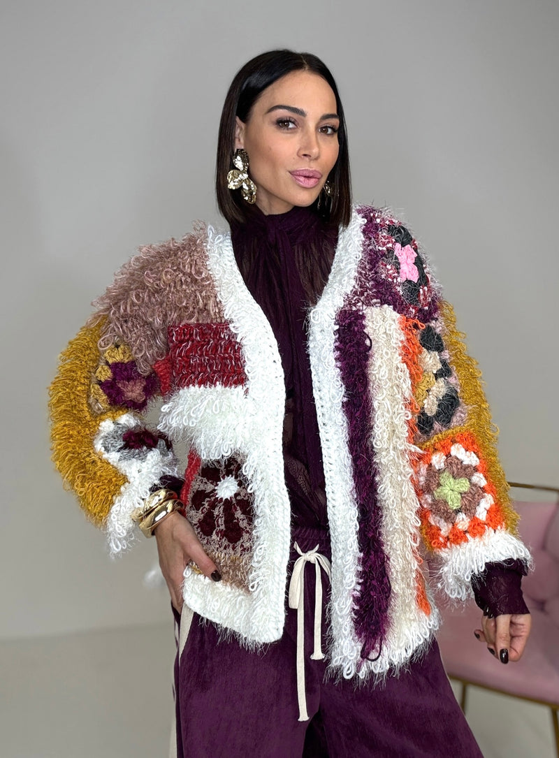 Cardigan crochet HAND MADE FEDERICA BI