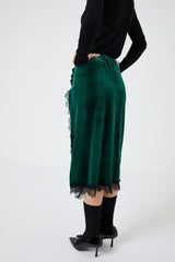 Gonna in velluto e pizzo FEDERICA BI ( più colori )