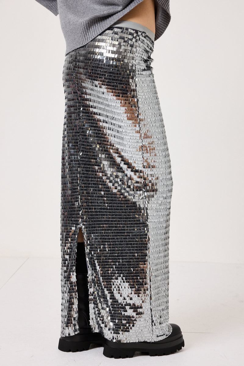 Gonna lunga in paillettes FEDERICA BI ( due colori )