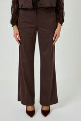 Pantalone moro in ecosuede FEDERICA BI