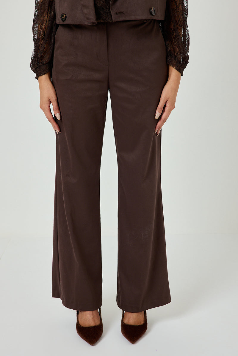 Pantalone moro in ecosuede FEDERICA BI