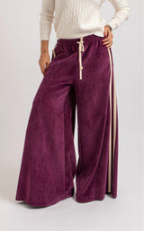 Pantalone in velluto bordeaux FEDERICA BI