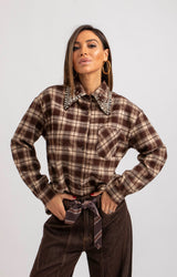 Camicia tartan gioiello FEDERICA BI