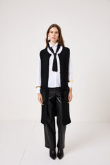 Pantalone nero in ecopelle FEDERICA BI