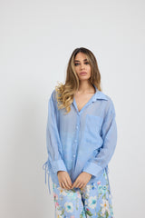 Camicia azzurra laccetti FEDERICA BI