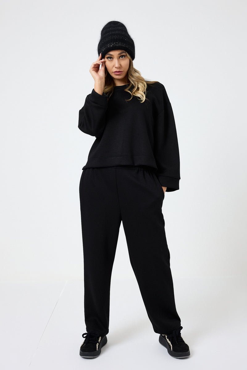 Completo tuta nera in punto Milano FEDERICA BI