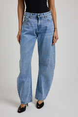 Denim azzurro balloon cristalli FEDERICA BI