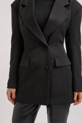 Blazer nero doppiopetto FEDERICA BI