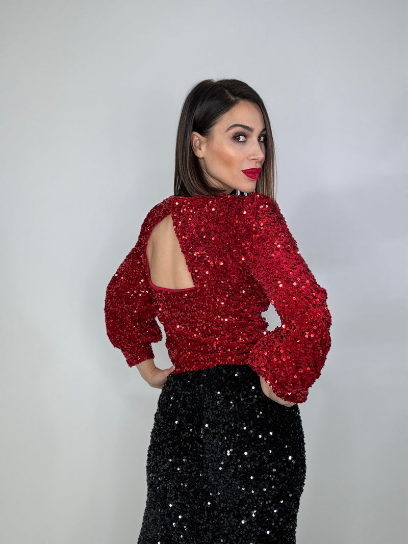 Maglia in paillettes FEDERICA BI