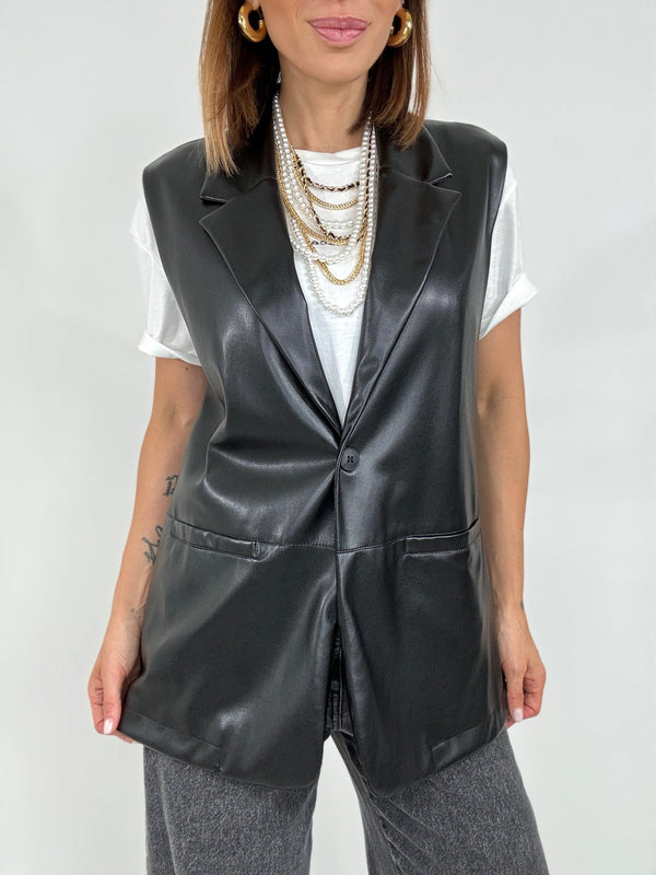 Gilet in ecopelle FEDERICA BI