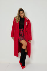 Gonna scozzese rossa FEDERICA BI