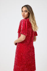 Abito in velluto e paillettes FEDERICA BI ( due colori )