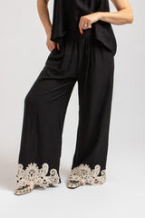Completo nero top e pantalone FEDERICA BI