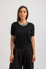 Maglia collo gioiello FEDERICA BI (piu’ colori)