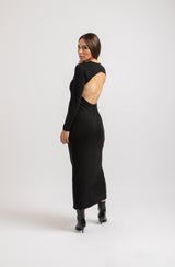 Abito nero cut out FEDERICA BI