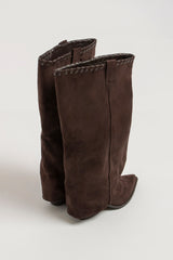 Stivale moro suede FEDERICA BI