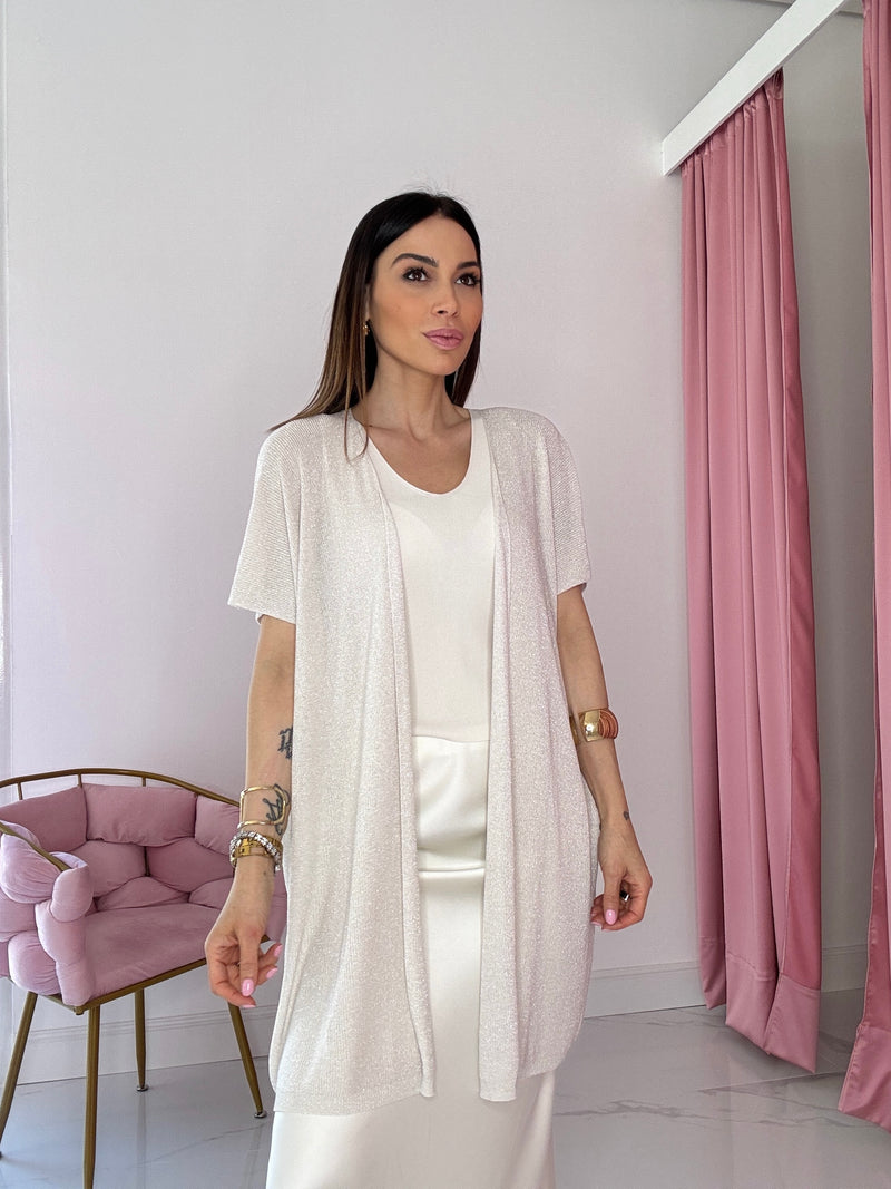 Cardigan in viscosa lurex FEDERICA BI ( vari colori )