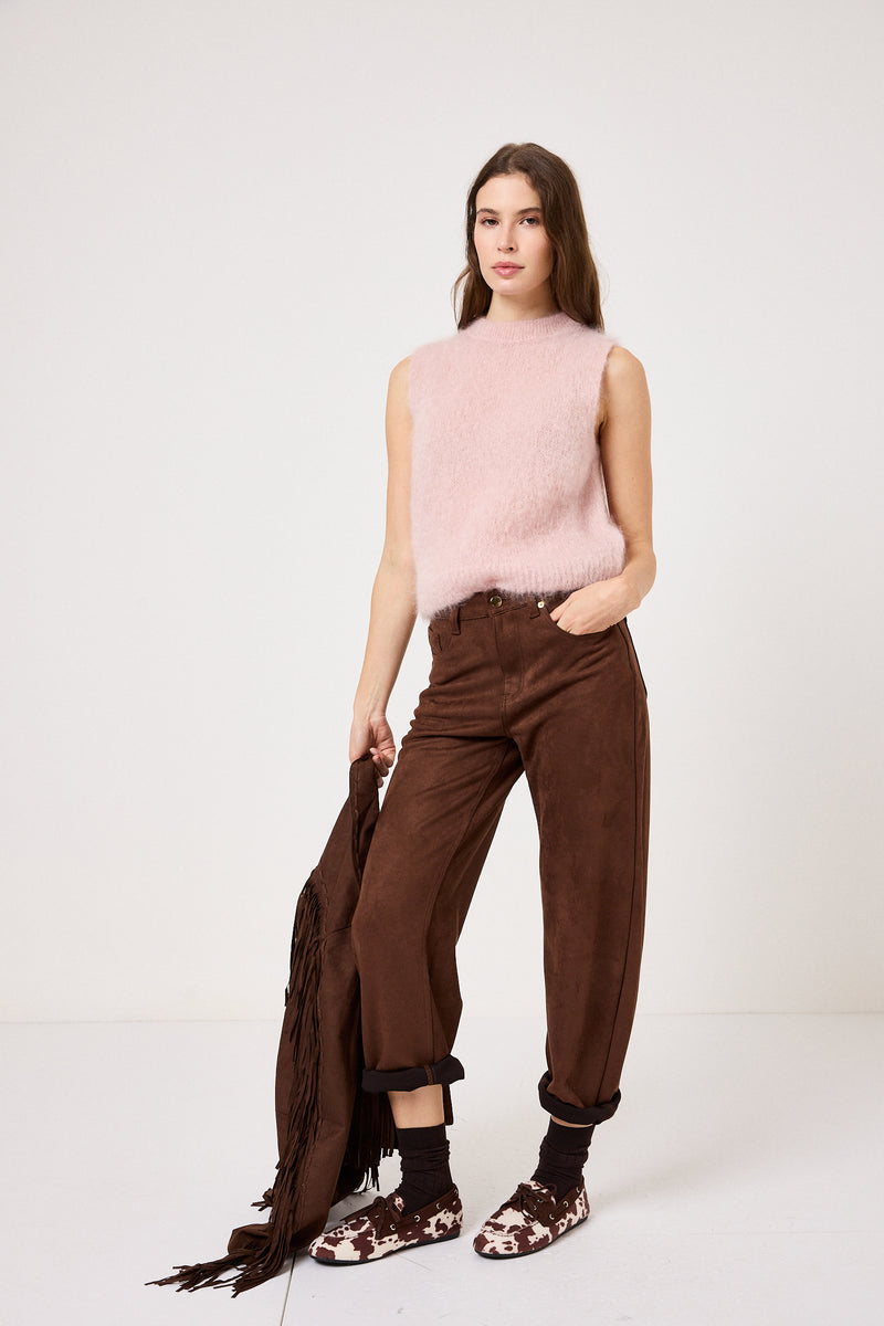 Gilet kid mohair ( vari colori ) FEDERICA BI