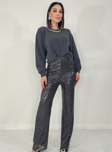 Pantalone in paillettes FEDERICA BI