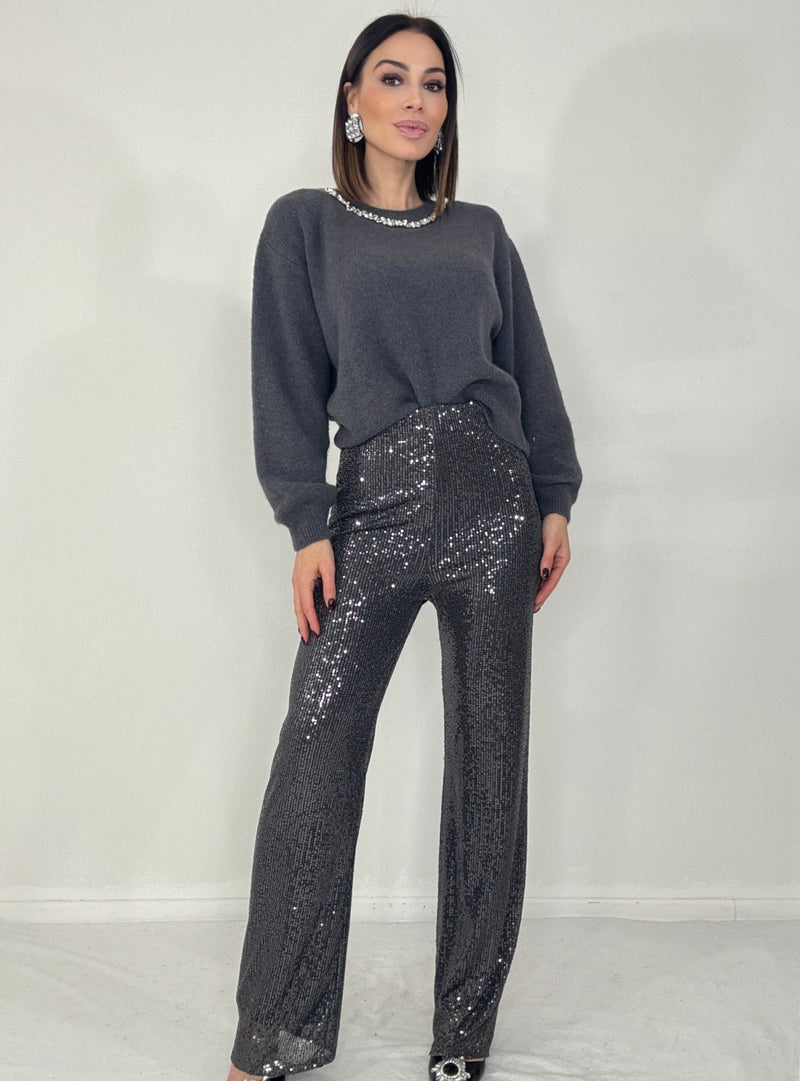 Pantalone in paillettes FEDERICA BI