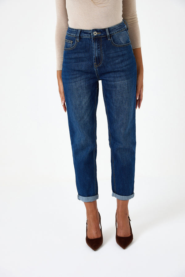 Denim blu mum fit FEDERICA BI