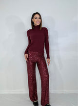 Pantalone in paillettes FEDERICA BI