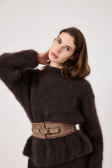 Cintura in velluto ed ecosuede FEDERICA BI