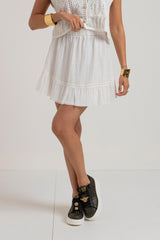 Gonna bianca perline FEDERICA BI