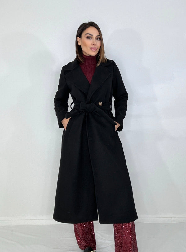 Cappotto nero FEDERICA BI