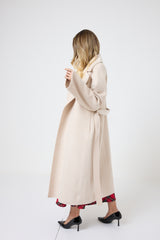 Cappotto beige cachemire e lana FEDERICA BI