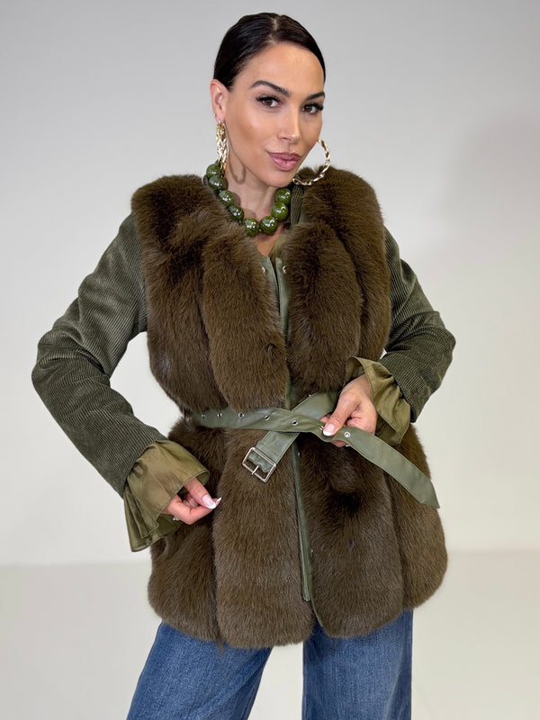 Gilet in ecopelliccia FEDERICA BI
