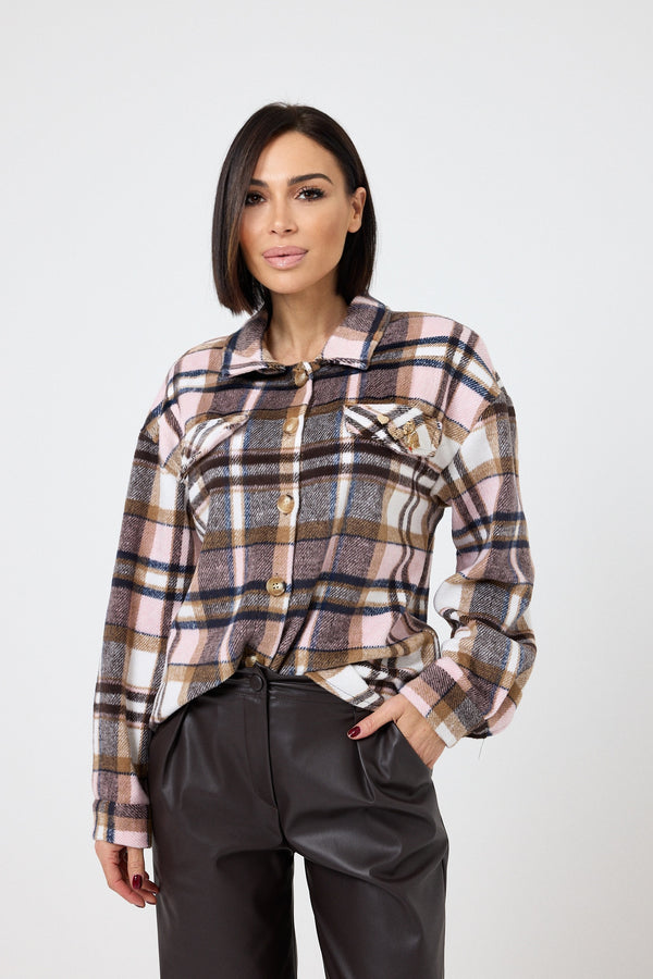 Camicia felpata tartan FEDERICA BI ( due colori )