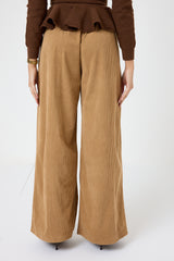 Pantalone palazzo in velluto FEDERICA BI