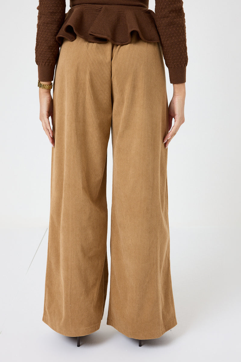 Pantalone palazzo in velluto FEDERICA BI