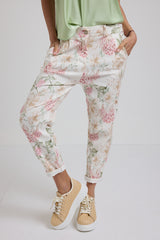 Denim leggero floreale ALLY BY FEDERICA BI