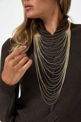 Collana multi fili oro FEDERICA BI