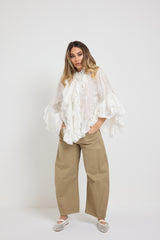 Camicia bianca sangallo FEDERICA BI