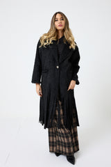 Cappotto lungo con frange FEDERICA BI ( due colori )