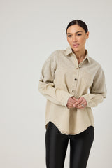 Camicia in denim e cristalli FEDERICA BI