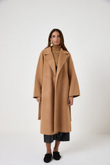 Cappotto camel cachemire e lana FEDERICA BI